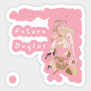 Future Dogtor Shirt Sticker